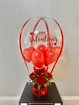 6 Red Rose Hotair Balloon