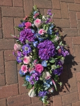 Pink and Purple Casket Spray