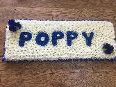 Poppy lettered board