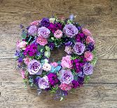 Lilac and pink wreath