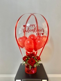 6 Red Rose Hotair Balloon