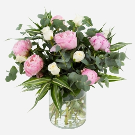 Peonie and rose vase